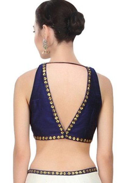 20 Stylish Collection of V Neck Blouse Designs for Trendy Look