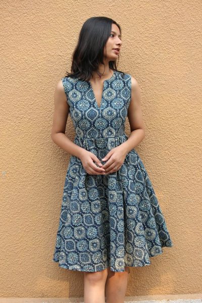 Indigo Mosaic Dress