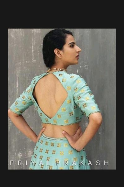 latest blouse back neck design